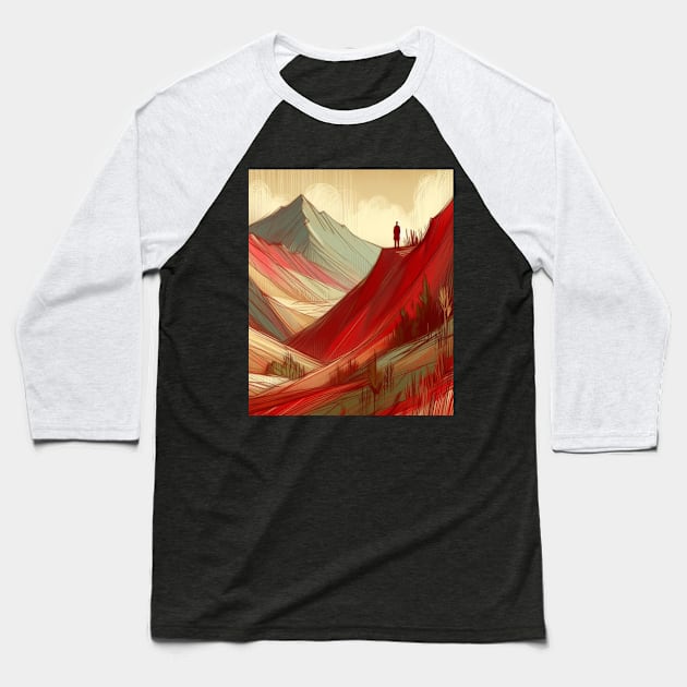 Void - Abstract Journey Baseball T-Shirt by AnimeVision